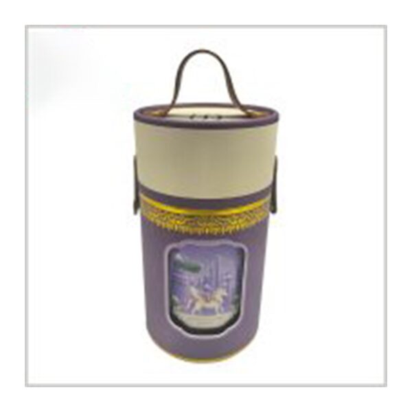 custom perfume packaging tube boxes with carry handle Holidaypacfactory