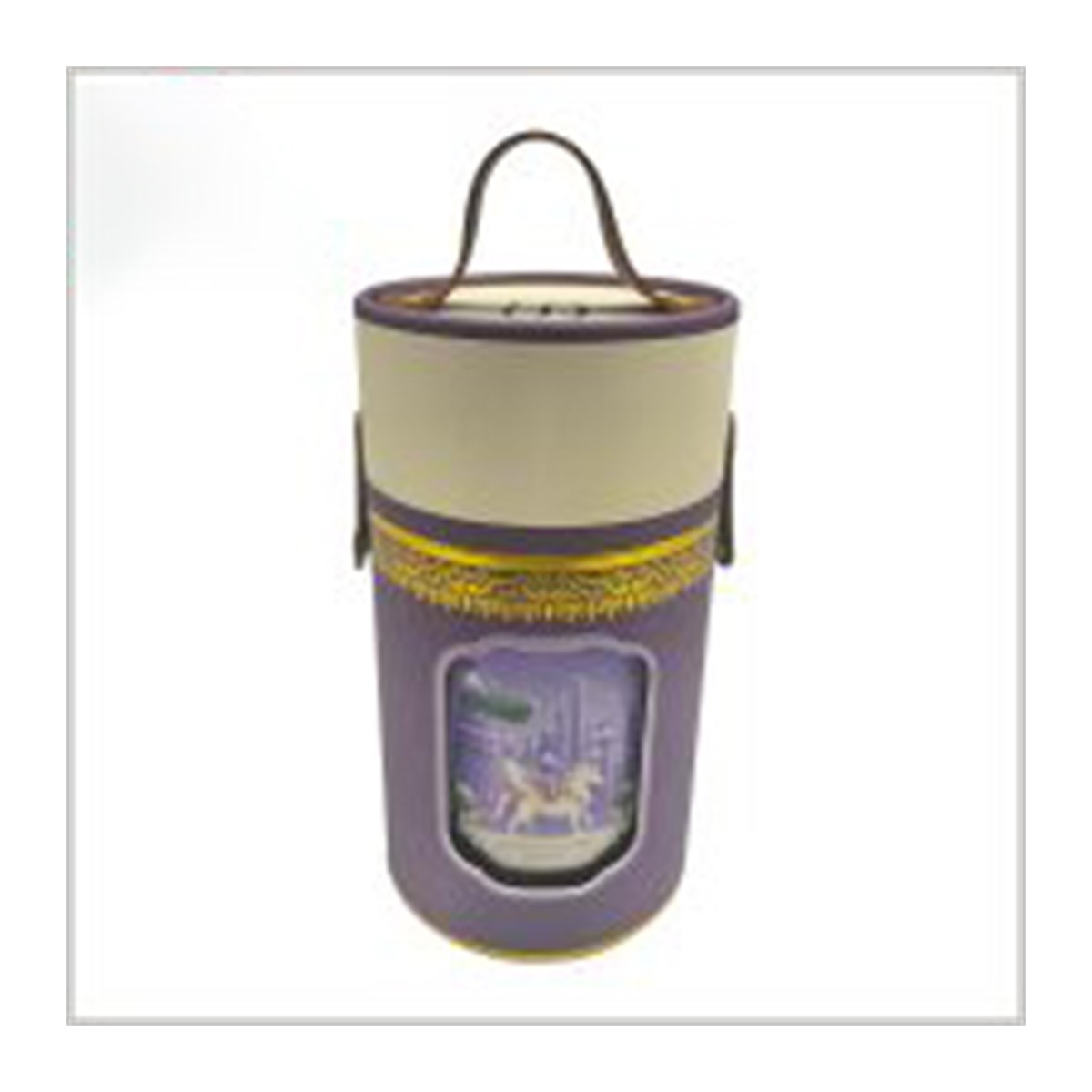 custom perfume packaging tube boxes with carry handle Holidaypacfactory