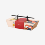 custom sushi box with chopstick carry holder Holidaypacfactory