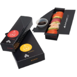 premium black sushi box packaging Holidaypacfactory