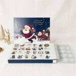 custom 24 day Christmas countdown advent calendar gift box with plastic tray Holidaypacfactory