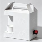 white portable coffee carton box container with side spout Holidaypacfactory