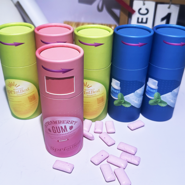 multi color paper tube packaging lineup Holidaypacfactory