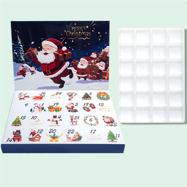 24 compartment clear plastic tray for advent calendar gift box Holidaypacfactory