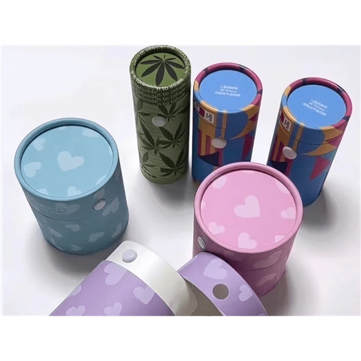 child resistant paper tube packaging lineup Holidaypacfactory
