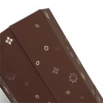 opened brown octagonal folding perfume paper box showing layered panels Holidaypacfactory