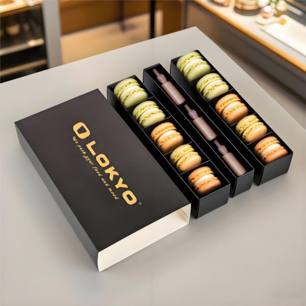 custom printed macaron cookie drawer box Holidaypacfactory