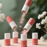 custom pink shaker paper tubes for powder packaging Holidaypacfactory