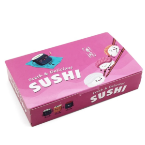 customized logo disposable paper sushi food box packaging Holidaypacfactory