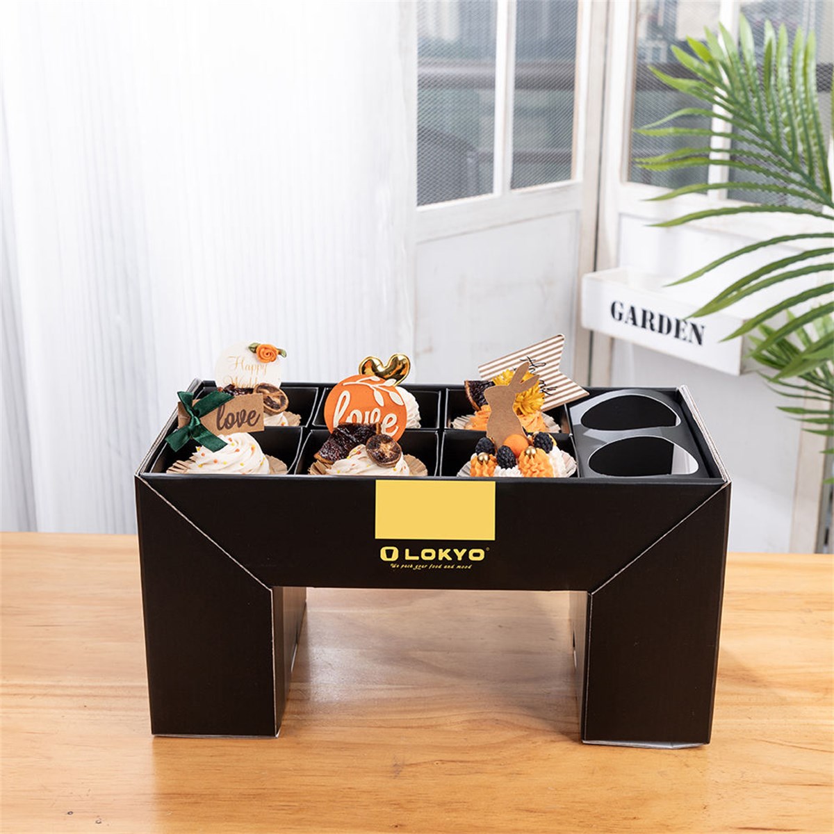 custom bakery serving tray display packaging Holidaypacfactory