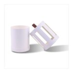 custom window paper tube packaging with angled window view Holidaypacfactory
