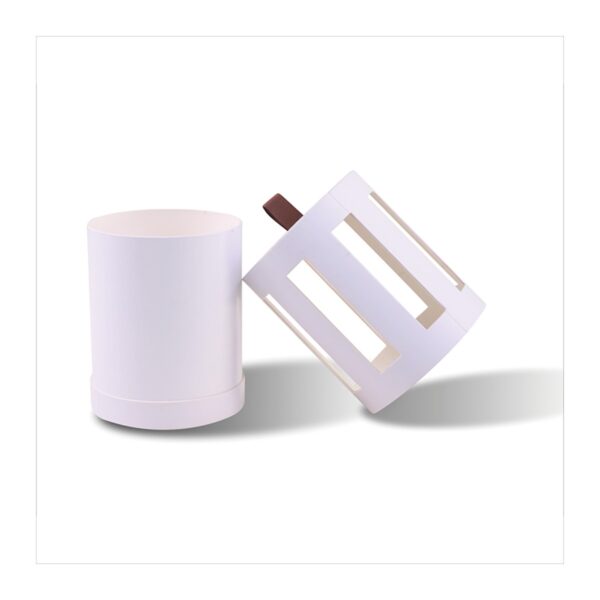 custom window paper tube packaging with angled window view Holidaypacfactory