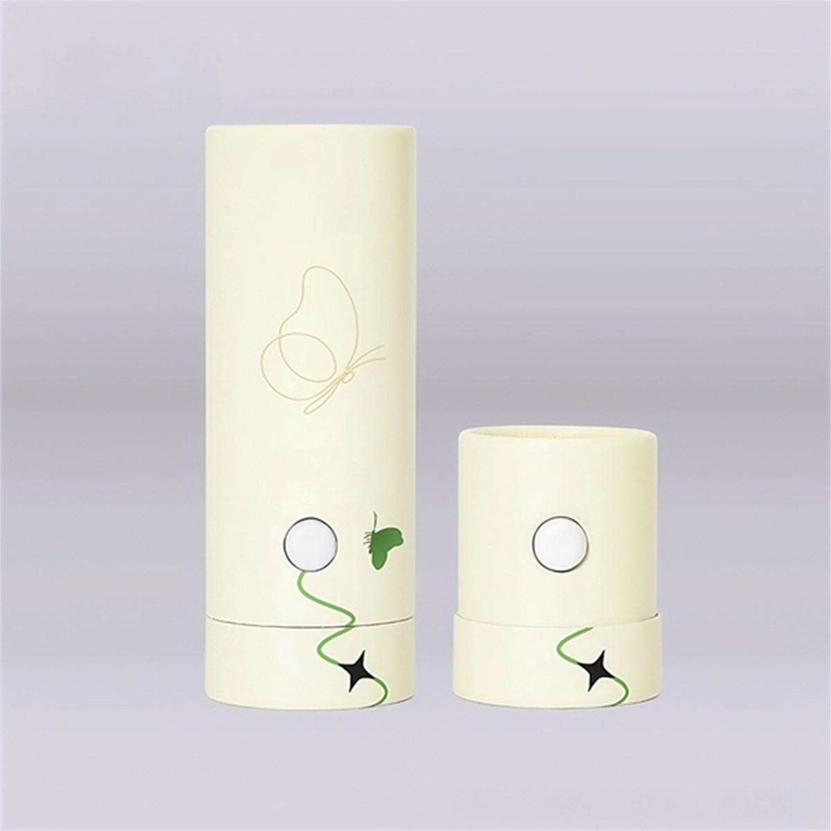 custom child safety lock paper tube packaging with round access port Holidaypacfactory
