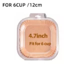 Holidaypacfactory air fryer liner paper retail blister pack 4.7 inch 12cm fits 6 cup air fryer basket