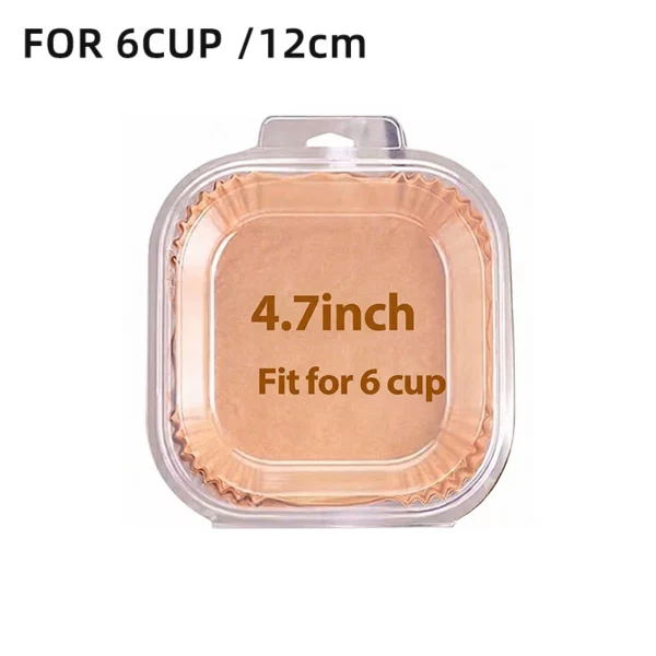 Holidaypacfactory air fryer liner paper retail blister pack 4.7 inch 12cm fits 6 cup air fryer basket