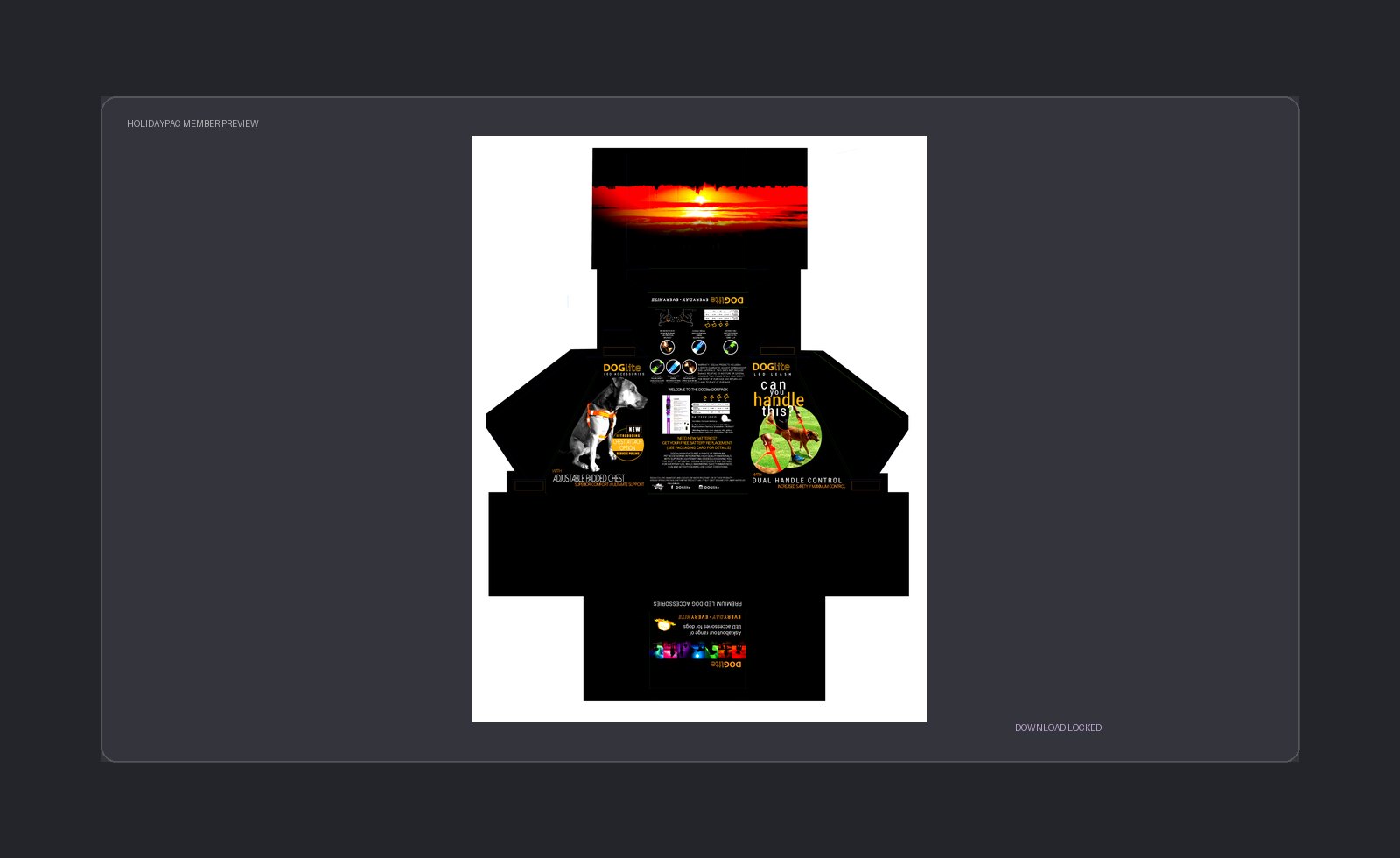 Holidaypacfactory Small Counter Display Dieline low-resolution member template preview
