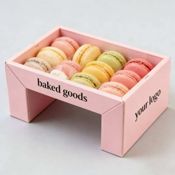 pink flip style paper sushi box Holidaypacfactory