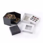 custom multi layer folding drawer chocolate gift box packaging with window Holidaypacfactory