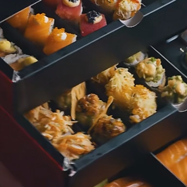 custom three layer drawer sushi packaging box Holidaypacfactory