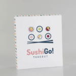 upright disposable paper sushi takeaway box packaging Holidaypacfactory