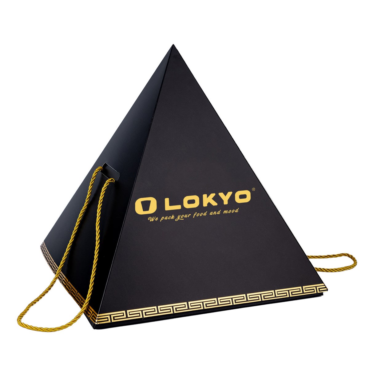 custom pyramid dessert gift packaging Holidaypacfactory
