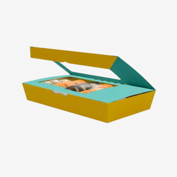 custom sushi boxes with window and chopstick carry packaging Holidaypacfactory