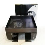 black paper sushi tray and outer box set Holidaypacfactory