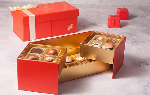 Custom Jewel Chocolate Gift Box with Multi-Layer Drawers Holidaypacfactory