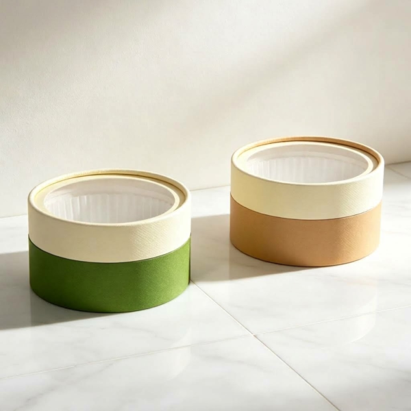 green and kraft round dessert cake box packaging color options Holidaypacfactory