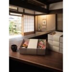 premium sushi gift box with clear cover and custom white paperboard base Holidaypacfactory