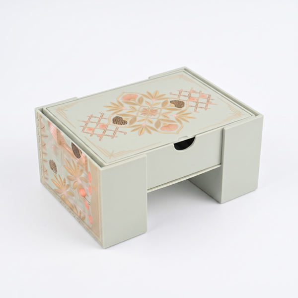 closed premium illustrated dry fruits nuts gift box with drawer Holidaypacfactory