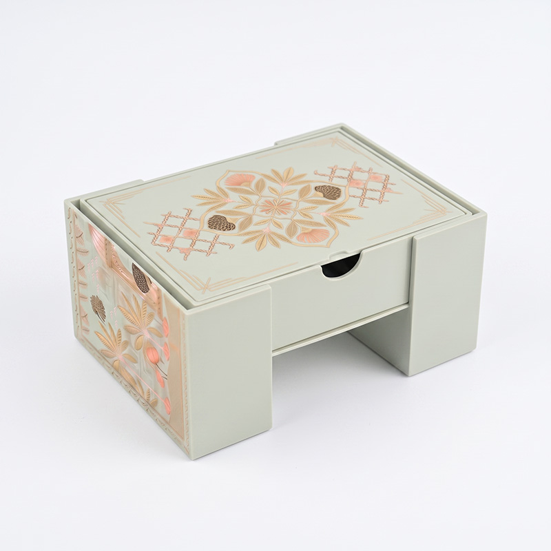 closed premium illustrated dry fruits nuts gift box with drawer Holidaypacfactory
