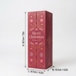 custom Christmas advent calendar box dimensions 30.7 cm tall Holidaypacfactory