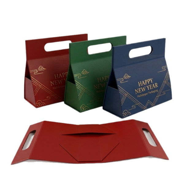 green red and blue custom foldable gift box color options Holidaypacfactory