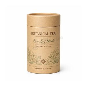 Custom Kraft Paper Tube Packaging for Tea, Herbal Powder and Wellness Products
