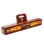custom long pastry bakery box with built in carry handle and display window Holidaypacfactory