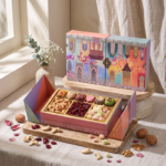 custom double door dried fruit gift box with nuts and sweets Holidaypacfactory