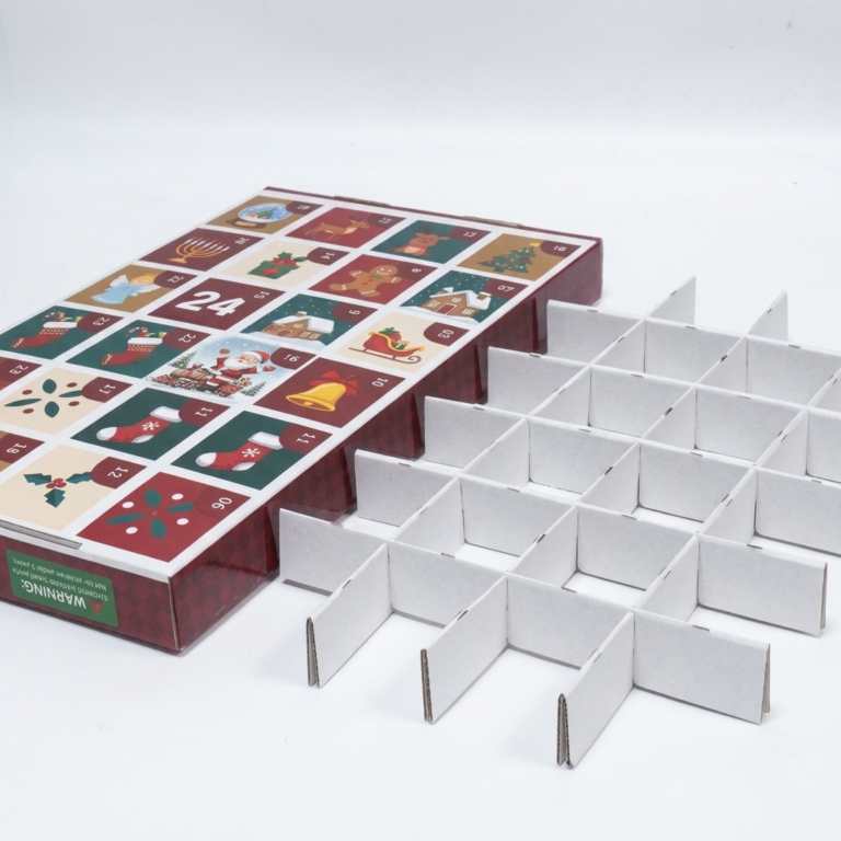 custom 24 day Christmas sock advent calendar gift box Holidaypacfactory