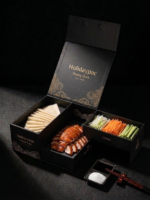 empty black three layer drawer packaging structure Holidaypacfactory