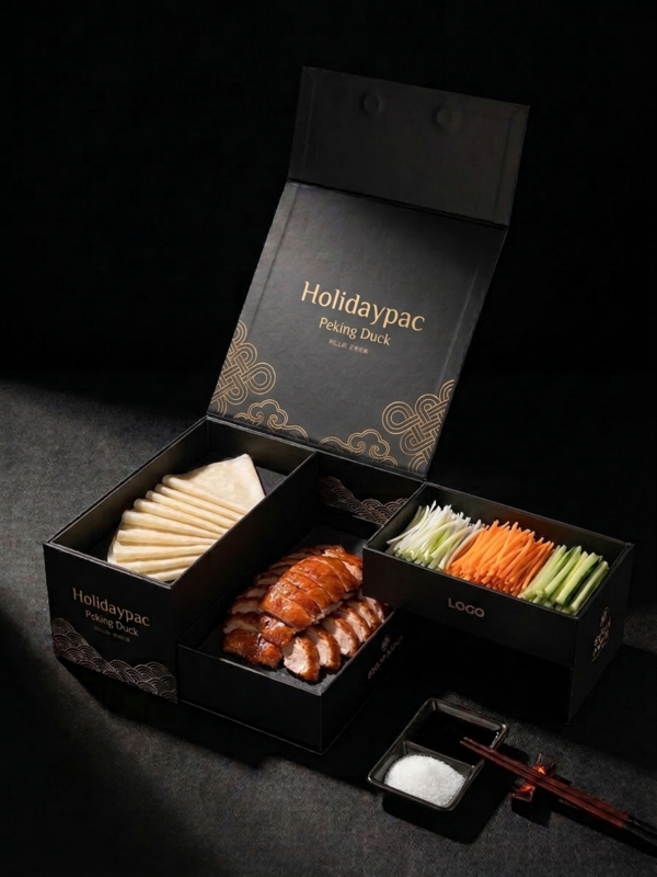 empty black three layer drawer packaging structure Holidaypacfactory