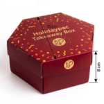 hexagon takeaway box size detail Holidaypacfactory