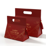 red New Year gift box packaging with tassel decoration Holidaypacfactory