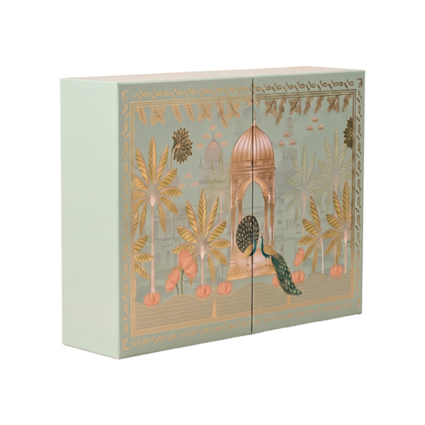 angled Middle Eastern dry fruits and nuts gift box packaging Holidaypacfactory