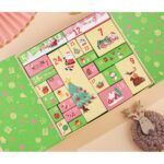 green and pink Christmas countdown advent calendar drawer box Holidaypacfactory