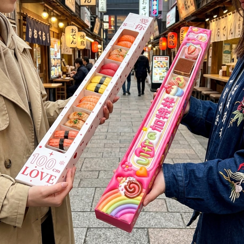 long compartment food display box carried in a restaurant street setting Holidaypacfactory