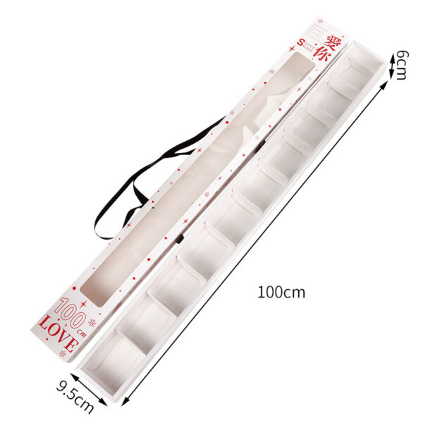 100 centimeter long compartment sushi display box with ribbon handle Holidaypacfactory