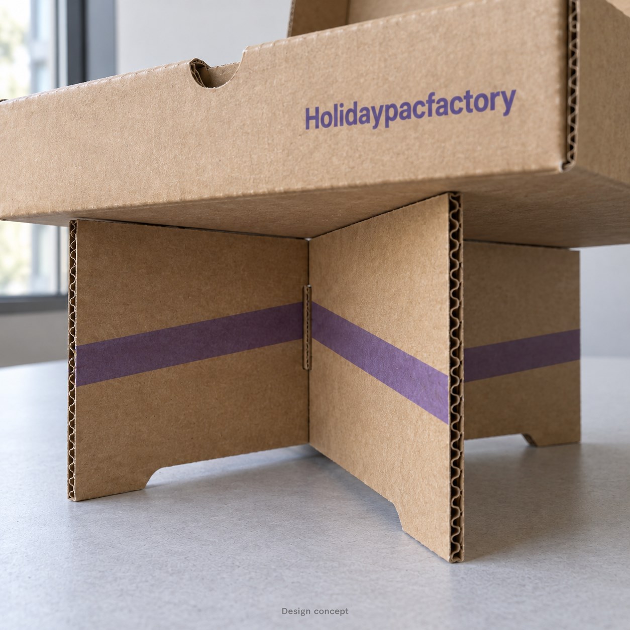 Holidaypacfactory Fold-Out Picnic Table Pizza Box Concept detail