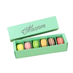 Macaron box with individual cavity insert for a bakery assortment Holidaypacfactory
